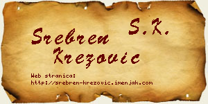 Srebren Krezović vizit kartica
